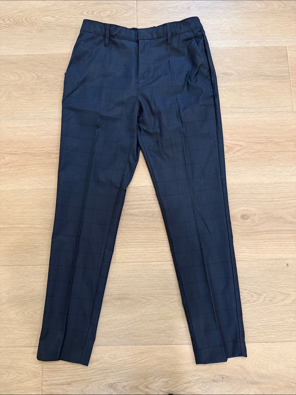 Men's BYLT plaid slim dress pants